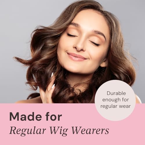 MILANO COLLECTION WiGrip Comfort Band with 9 Pack Nylon Wig Cap Liners Combo, Non-Slip Velvet Wig Grip Band & 9 Elastic Caps, Adjustable, One Size Fits All, Black - Image 6