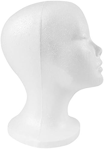 SHANY Styrofoam Model Heads ,Hat Wig Foam Mannequin Female Wig Head Stand ,Mannequin Head for wigs , Wig Holder - Round Base , 11 Inches Female Mannequin Head -2 Pieces - Image 5