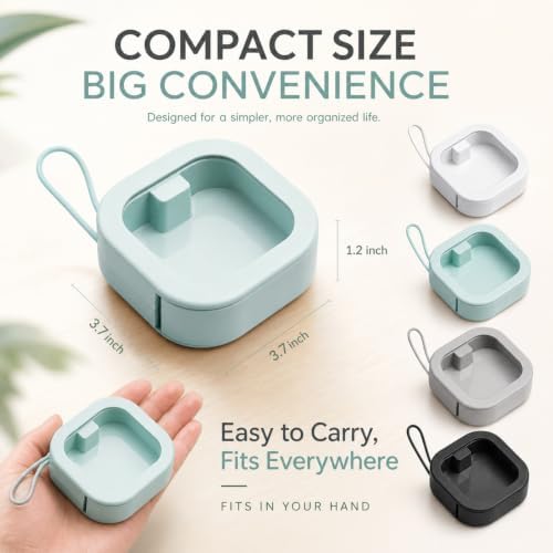 Kathfly 4 Pcs Hair Tie Organizer Travel, Stackable, Neutral Color - Image 2