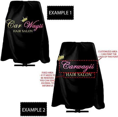 Barber Cape Hello Girl Gorgeous Glitters Eyelash Salon Apron Hair Cutting Cape Barbershop Kits For Women 55''X66'' - Image 5