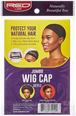 Red by Kiss Stocking Jumbo Wig Caps - 2PCS Black - Image 2