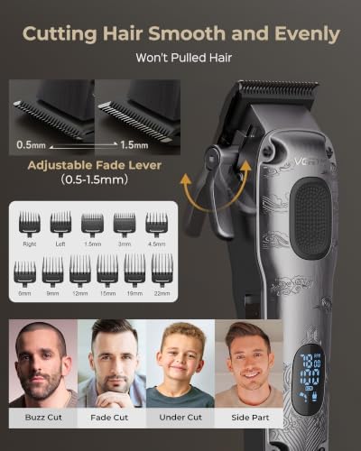 VGRPRO Hair Clippers for Men, Beard Trimmer, Foil Shaver 3-in-1 Clipper Set - Image 2