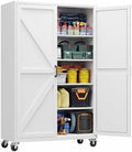 Yizosh Wide Deep Metal Pantry Storage Cabinet,Mobile Garage Storage Cabinet by Yizosh