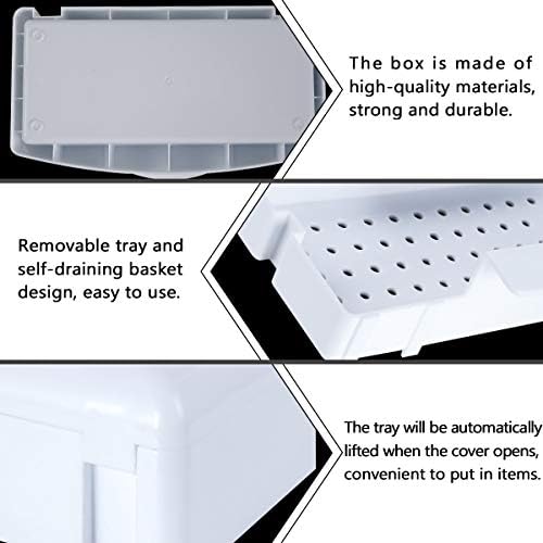 Nail Art Tools, Plastic Storage Box for Nail Tools,Manicure Tool, Tweezers, Hair Salon, Spa and Trimmer Manicure Equipment (1 piece, White) - Image 2