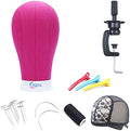 EERYA 23 Inch Wig Head Stand Set for Wig Making Display Styling Training by Eerya