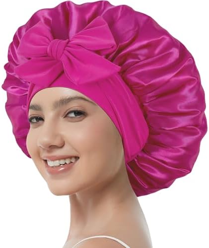 Satin Bonnet with Tie, Silk Hair Bonnets for Women for Sleeping by Simapu