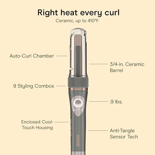 Conair InfinitiPRO Automatic Curling Iron, 3/4" Curl Chamber, Dual Voltage - Image 4