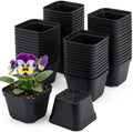 50 Packs Square Nursery Pots for Plants 4 Inch Seedling Pots by Unknown