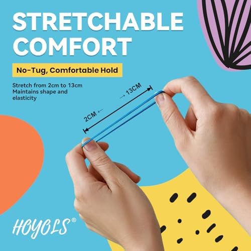 HOYOLS Hair Rubber Bands, 1500 Pcs Colorful Mini Elastic Hair Ties - Image 3