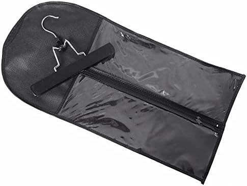 Hair Extensions Storage Bag with Hair Extensions Hanger Portable Wig Storage Bag Dust-proof Wig Bag (Black) by YANTAISIYU