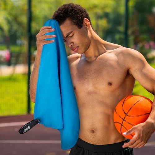 BOGI 4 Pack(8 pcs) Microfiber Travel Sports Towel-Quick Dry Towel, Soft Lightweight Microfiber Camping Towel Absorbent Compact Travel Towel for Camping Gym Beach Bath Yoga Swimming Backpacking-Large - Image 6