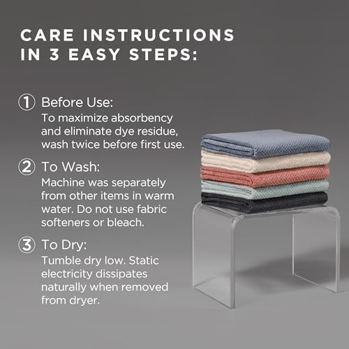 Fromm Softees Plush Microfiber Salon Hair Towels - Ultra Soft Fast Drying Towel for Hair, Hands, Face – Use at Home, Salon, Spa, Barber – 20" x 34" - Extra Durable and Absorbent - Sage Green, 6 Count - Image 4