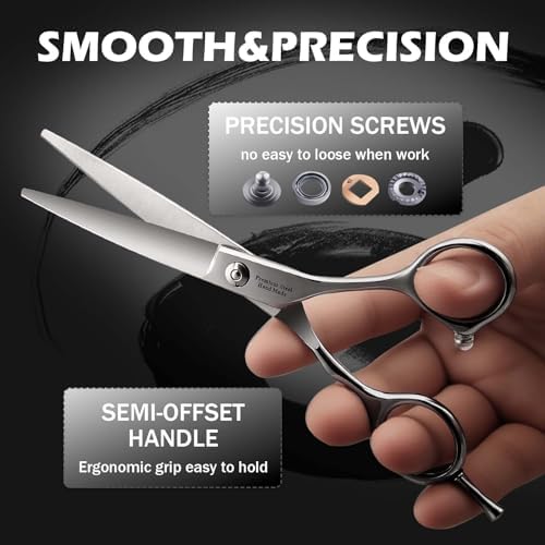 Hair Cutting Scissors Kit Professional, 6” Japanese 440C Shears - Image 5