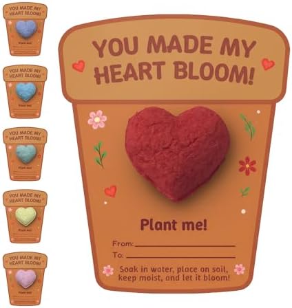 24-Count Plantable 3D Heart Wildflower Seed Bomb Favors by SeedBloom