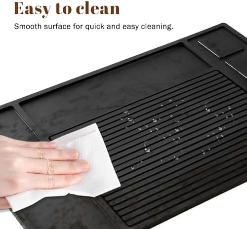 Adevar Magnetic Barber Mat for Clippers,Barber Station Organizer Mat for Beauty Tools,Professional Non-Slip Matt - Image 6