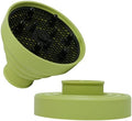 Universal Collapsible Hair Dryer Diffuser Attachment-Foldable Portable Travel and Easy Storage Hair Diffuser Fit Most Hair Dryers with Nozzle Diameter D-1.575Inch to 1.968 Inch (4-5cm)- Green by WAJIAYON