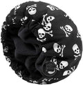 Shower Cap for Men Skulls Bath Cap, Reversible Large Waterproof Adjustable Shower Caps Terry Lining & Elastic Band Stretch Hem Hair Hat by AILEAM