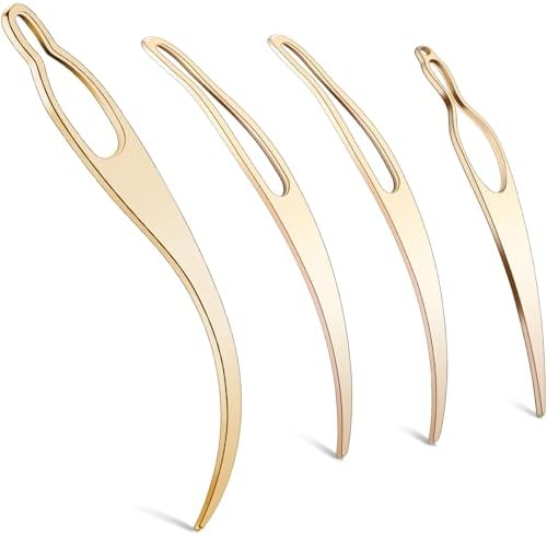 WILLBOND 4 Pcs Interlocking Tool for Locs, Gold by Willbond+Technology+Limited