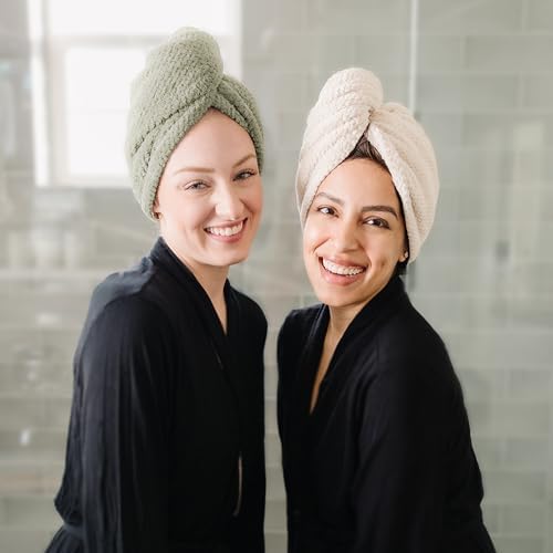 ROLSHOL 4 Pack Extra Large Microfiber Hair Towel Wraps for Women - Image 5