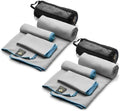 OlimpiaFit Quick Dry Towel - 3 Size Pack of Lightweight Microfiber Travel Towels w/Bag - Fast Drying Towel Set for Camping, Beach, Gym, Backpacking, Sports, Yoga & Swim Use by OlimpiaFit