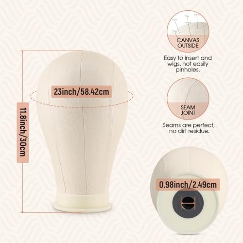 Tall Wig Tripod Stand with 23 Inch Head for Styling,Making - Image 4