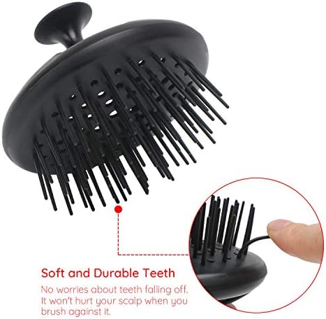 Segbeauty Dandruff Brushes, 2pcs 0.8 inches Long Hard Bristle Scalp Massage Brushes for Thick or Thin 2c to 3b Curly Hair, Shower Comb for Deep Cleaning Beard Pet Grooming Hair Care for Women Men - Image 3