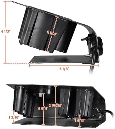 BYOOTIQUE 6-Hole Tabletop Blow Dryer & Hair Iron Holder Salon Stand Pack 2 - Image 5