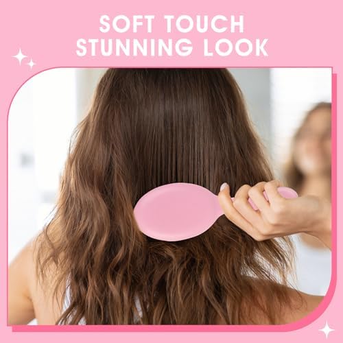 12 Pack Mini Detangling Brushes for Wet & Dry Hair, Compact Travel Hairbrush for Teens & Adults, Perfect for Bridesmaid Gifts, Party Favors & Stocking Stuffers (Pink) - Image 7
