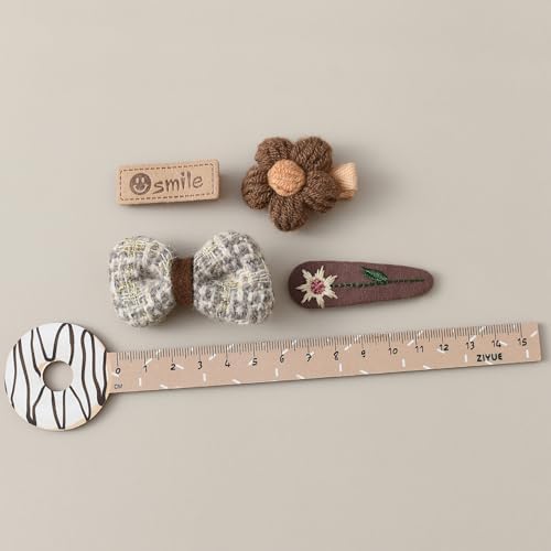 Baby Girl Hair Clips Set 20Pcs Tiny 2" Toddler Hair Bows Fully Covered Barrettes Clips for Babies Kids Small Hair Accessories - Image 5