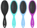 4 Pack Detangling Hair Brush - Air Cushion Detangler Hairbrush with Ultra Soft Bristles for Effortless Tangle Removal - For Wet Dry Damaged Curly Hair for Women Men Boys Girls Adult Kids -Mixed Colors by Aussumy
