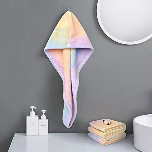 Microfiber Hair Drying Wrap Towel for Women Turban Fast Dry Multicolored - Image 6