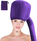 Hair Dryer Bonnet - Upgraded Bonnet Hair Dryer with Longer Extended Hose for Easy Styling, Curling and Deep Conditioning, Purple, One Size Fits All by Frclona