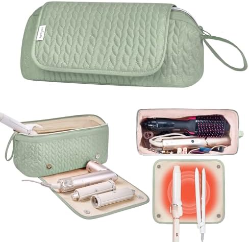 KarSyon Hair Tools Travel Bag with Hot Tool Mat 2 in 1 Organizer Bags by KarSyon