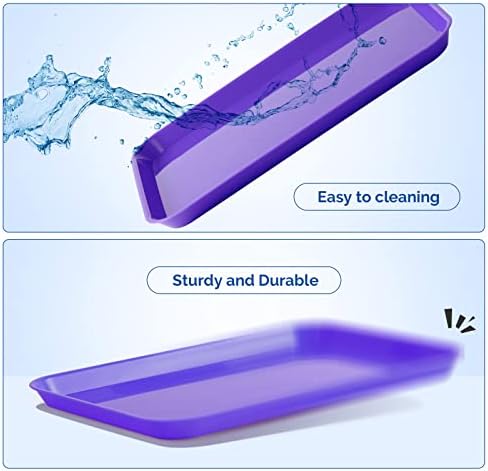 JMU 20 Pcs Purple Dental Procedure Trays Flat Trays Size B 13.25" X 9.75" - Image 3