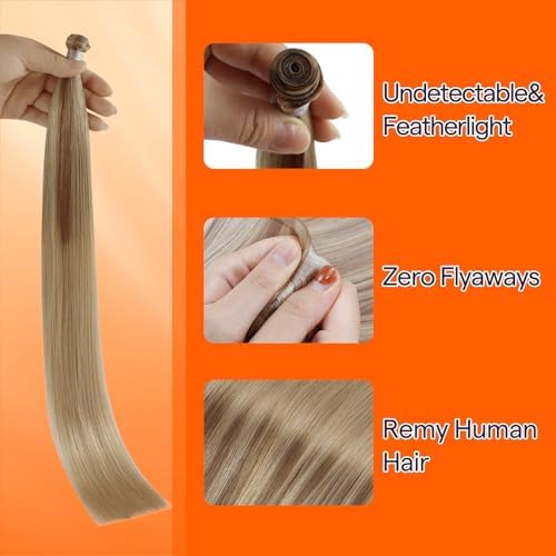 Full Shine Sew In Hair Extensions Real Human Hair 20 Inch 60g - Image 3