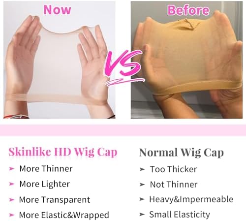 mscoco 20 Pieces Women HD Wig Cap for Lace Front Wig Bald Cap - Image 4