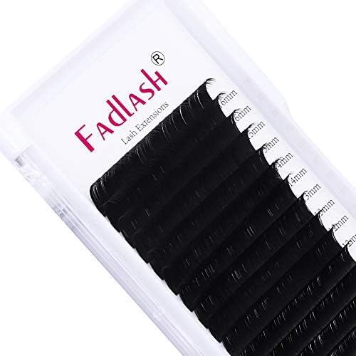 FADLASH Eyelash Extension Supplies 0.15 Classic C Curl Mix 8-16mm Silk Individual Eyelashes Professional Salon Use by FADLASH