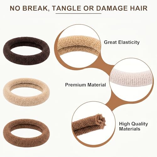 TVINLIK 400 PCS Baby Hair Ties – No Damage Elastic Ponytail Holders - Image 2