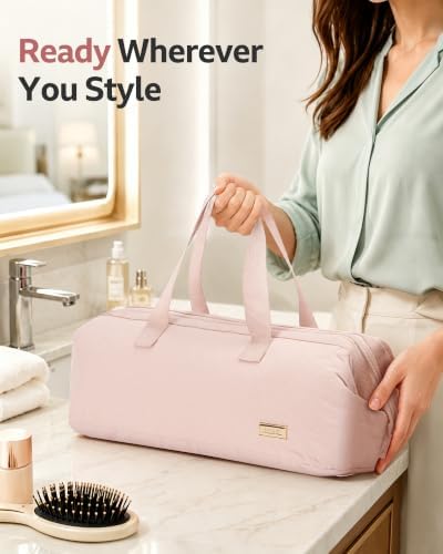 NISHEL Hair Tools Travel Bag Dryer Curling Iron Attachment Organizer Case - Image 6