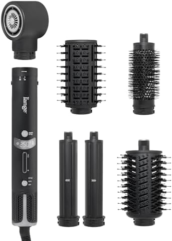 L'ANGE HAIR TurboStyle 5-in-1 Air Styler & Hair Dryer, Auto-Curlers, Black by LANGEHAIR