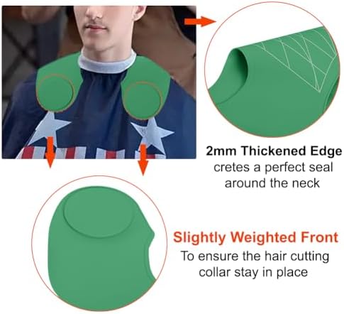 Silicone Hair Cutting Guide Collar - Waterproof Cutting Mat for Hair Stylist - Hair Cutting Cape - Image 5
