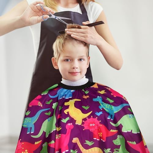 Kids Hair Cutting Cape (2 Pack) Professional Children Salon Barber Apron for Boys and Girls - Image 5