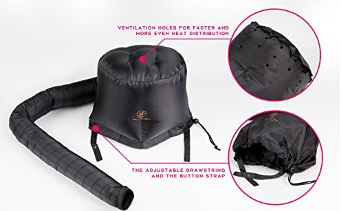 BEAUT'E SEOUL Hooded Hair Dryer Set for Cowash - Beaute Seoul Bonnet Hair Dryer Attachment with Cowash Pod for Natural Curly Textured Hair Care - Image 3