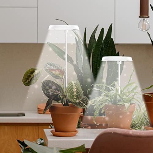3 Pack Halo Grow Light for Indoor Plants, 6000K 48 LEDs Full Spectrum Plant Lamp with Dimmable & Timer 4/8/12/18Hrs for Succulents, Mini Bonsai, Small Plants, Height Adjustable - Image 3