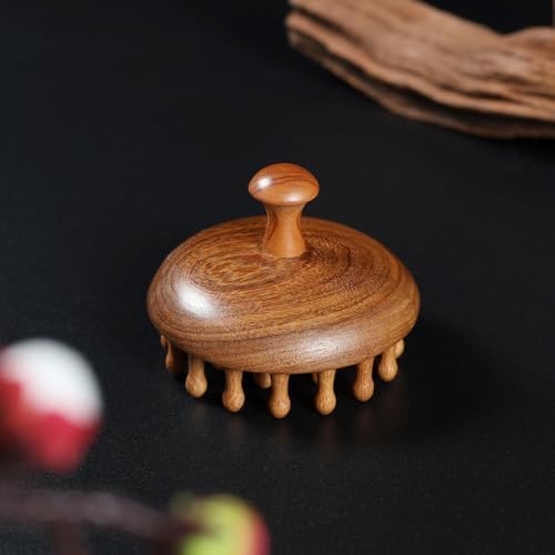 Wooden Scalp Massager for Hair & Scalp Care, Bamboo Scalp Massager Brush for Head Relaxation, Scalp Massage & Hair Oil Distribution, Natural Manual Massager for Face, Neck and Body - Image 7