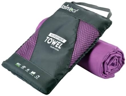 Rainleaf Microfiber Towel Quick Dry Camping & Travel & Gym Towel. Compact by Rainleaf