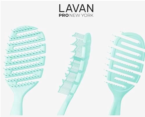 Flex Detangling Hair Brush (Turquoise) - Image 4