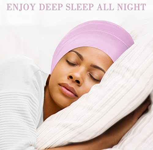 Fittia Satin Lined Sleep Bonnet, Adjustable Non-Slip Cap For Locs, Medium - Image 3