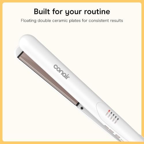 Conair Hair Straightener, Double Ceramic, 1" Extra-Long Plates - Image 6