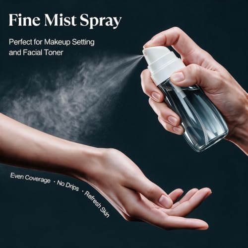 Yolaist 2 Pack Travel Spray Bottle 3.4oz, Fine Mist Sprayer- Light Gray - Image 4